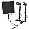 Dual Solar Light with Color Selectable LED and Spot/Flood Lens - Black Stainless Steel
