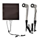 Dual Solar Light with Color Selectable LED and Spot/Flood Lens - Stainless Steel