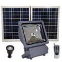 FL5W LED Solar Flood Light with Remote Control, SMD LED, Lithium Ion Battery and PIR Motion Features