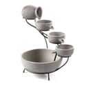 Oslo Solar Cascade Fountain (Dark Grey)