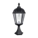 Royal Bulb Solar Light with Base Mount - Black