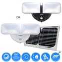 Solar Hybrid Twin Head LED Smart Motion Sensor Light
