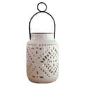 2 Pack Tangier Solar Ceramic Lantern