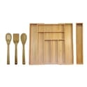 5-Piece Bamboo Utensil Drawer Organizer Set