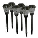 Pewter Charleston Solar Pathway Lights 6-Pack