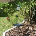Aquarius Birdbath Stake with Glass Orb Solar Light