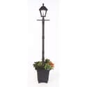 Baytown Outdoor Solar Lamp Post and Planter Pot