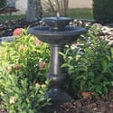 Chatsworth 2 Tier Solar On Demand Fountain with Oiled Bronze Finish