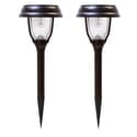 Dual Color Solar Pathway Lights - 2 Pack