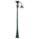 Everest Solar Lamp Post with GS Solar LED Light Bulb - Green