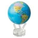 Mova Globe - 4.5" Rotating Globe - Blue With Political Map