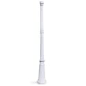 Outdoor Lamp Post - 68" Cast Aluminum White Pole