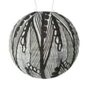 Soji Black and White Seed Leaf Solar Lantern
