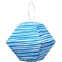 Soji LED Solar Lantern - Blue Stripe Rhombus Limited Edition