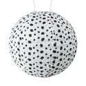 Soji Solar Black and White Micro Dot Lantern