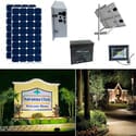 Earthtech Products Solar Sign & Landscape Light Kit - 1 Light (2250 Lumens), 2 - 100W Solar Panels, 140 Ah Battery