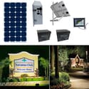 Earthtech Products Solar Sign & Landscape Light Kit - 1 Light (3950 Lumens), 250W Solar Panel, (2) 140 Ah Batteries