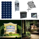 Earthtech Products Solar Sign & Landscape Light Kit - 1 Light (800 Lumens), 100W Solar Panel, 55 Ah Battery