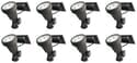 8 Piece Residential Warm White LED Solar Spotlight Landscape Lighting Kit with Stakes