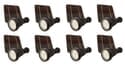 8 Piece Pro Series LED Solar Landscape Lighting Kit with Stakes