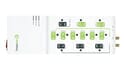 12 Outlet Advanced PowerStrip - 4320 Joules - Surge Protection - with Secondary Protection for TVs and PCs