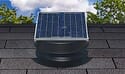 Solar Attic Fan - 10 Watts - 1200 sq ft - Black