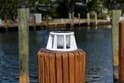 8 Inch Solar Piling Light for Salt and Fresh Water Rated Docks