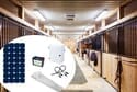 Earthtech Products Barn and Outbuilding Lighting Kit - 1 Light (3100 Lumens), 100W Solar Panel, 55 Ah Battery