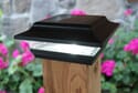 Imperial Solar Post Cap Light Available in Black or White for 2x2 Posts
