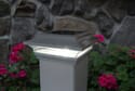 Imperial White Solar Post Cap for 4x4 Post