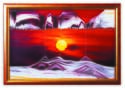 Sand Art Picture - Golden Sun - By Klaus Bosch
