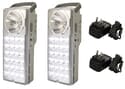 Rechargeable 24-LED Emergency Lantern And High-Beam Flashlight - Set of 2
