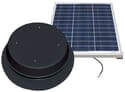 Solar Attic Fan - 50 Watts - 3100 sq ft - Comes with Remote Solar Panel - Black