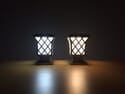 Premium Classic Solar Pillar Light in Bronze - 2 Pack
