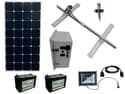 Solar Sign & Landscape Light Kit - 1 Light (3950 Lumens), 250W Solar Panel, (2) 140 Ah Batteries