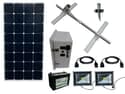 Solar Sign & Landscape Light Kit - 2 Lights (800 Lumens each), 2 - 100W Solar Panels, 100 Ah Battery
