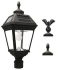 Imperial Solar Light with GS Solar Light Bulb with Eagle & Acorn Finials