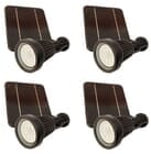 4 Piece Residential Pro Series LED Solar Landscape Lighting Kit with Stakes