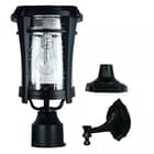 Gama Sonic Aurora Bulb Solar Light - With Pole, Post & Wall Mount Kit
