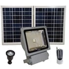 FL9W LED Solar Flood Light with Remote Control, SMD LED, Lithium Ion Battery and PIR Motion Features
