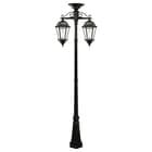 Gama Sonic Victorian Bulb Double Downward Hanging Solar Lamp Post