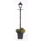 Baytown Outdoor Solar Lamp Post and Planter Pot