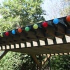 Chinese Lantern Solar String Light 20 colorful mini lanterns on a 19 foot string