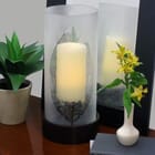 Elmhurst Hurricane with 4x8" Wax Timer Candle