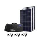 Kodiak Lightweight Silver Portable Solar Generator Kit