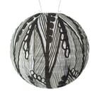 Soji Black and White Seed Leaf Solar Lantern