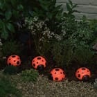 Solar Ladybug Accents 4 Piece Set, a solar accent light for shrubs and flowerbeds