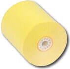 3" x 150' (76mm x 46m) 1-Ply Bond Paper (50 rolls/case) - Canary Yellow 3" x 150' (76mm x 46m) 1-Ply Bond Paper (50 rolls/case) - Canary Yellow