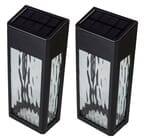 Black Aluminum Lancaster Deck Wall Light - 2 pk