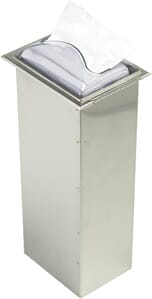 In-Counter Interfold Napkin - Clear/Stainless Steel In-Counter Interfold Napkin - Clear/Stainless Steel